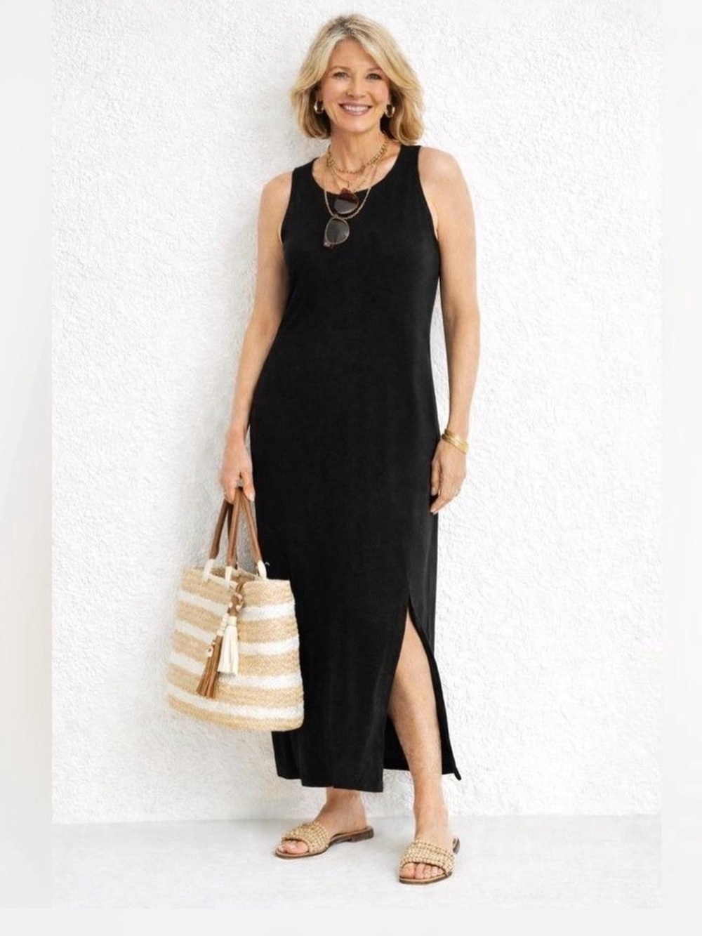 Chico's Private Collection Black Label stretch dress size 3